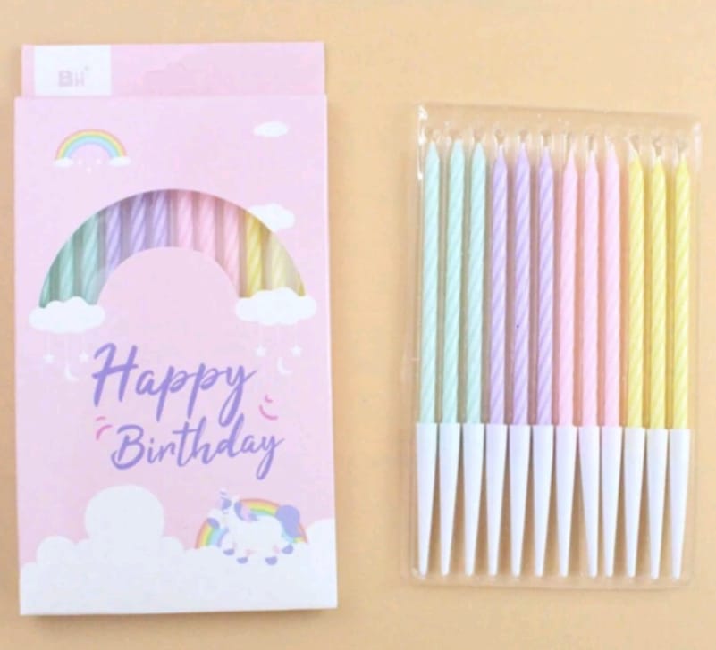 x12 Tall Pastel Candles